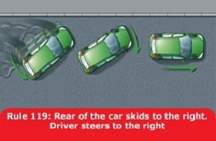 Highway Code Control the Vehicle: Rule 119 Car Skidding