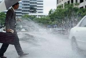 Is it Illegal to Splash Someone with Your Car UK?