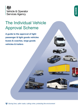 Individual Vehicle Approval Scheme (IVA)
