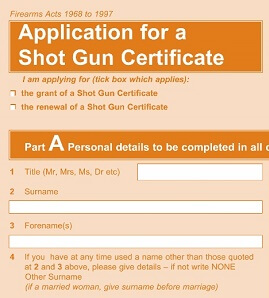 Applying for Shotgun and Firearms Certificates in the United Kingdom